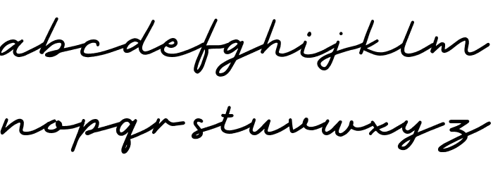 Yamet Kudasi Regular Font LOWERCASE