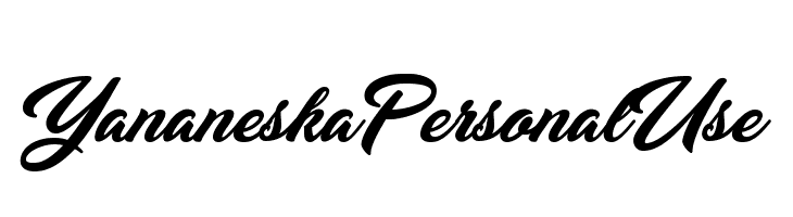 Yananeska Personal Use  font caratteri gratis