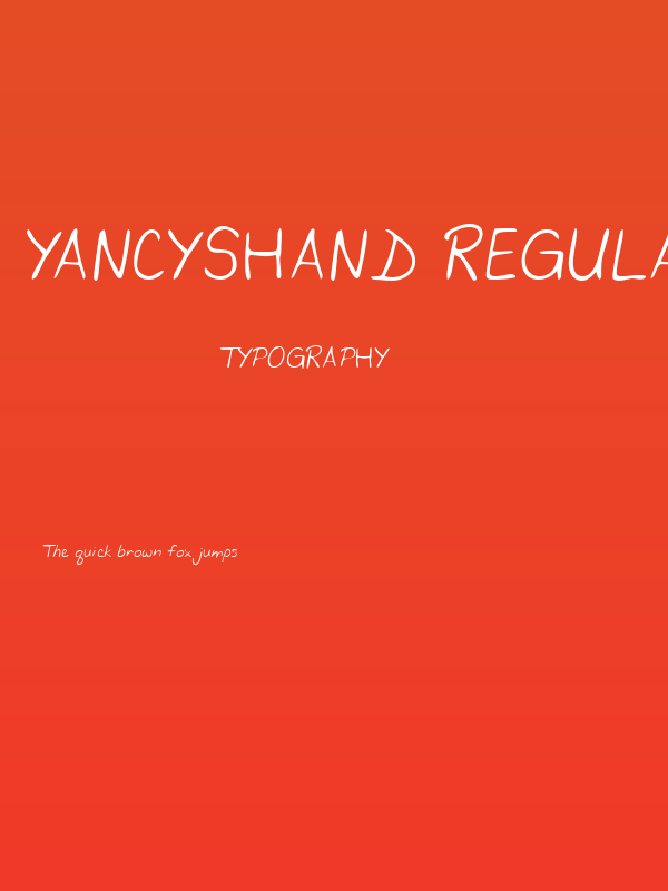 YancysHand Regular Poster