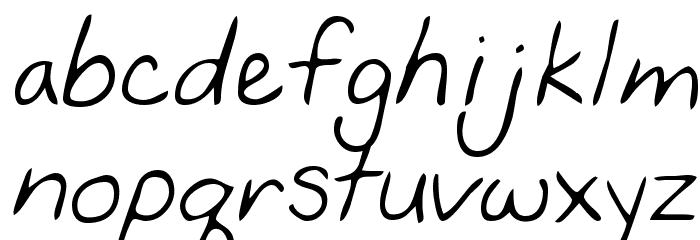 YancysHand Regular Font LOWERCASE