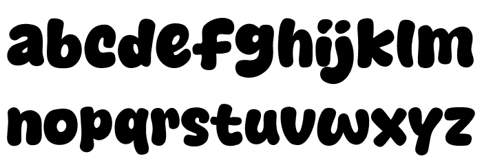 Yang Bagus Font LOWERCASE