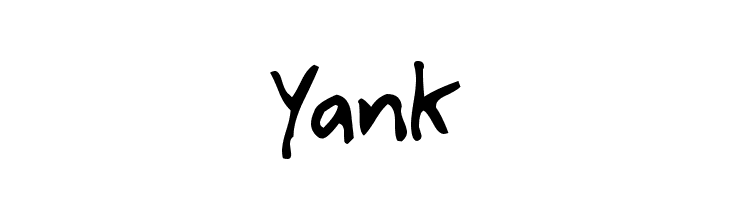 Yank Font