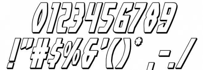Yankee Clipper 3D Italic