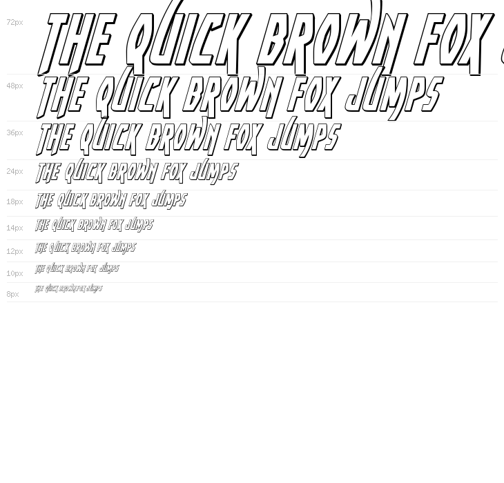 Yankee Clipper 3D Italic Waterfall