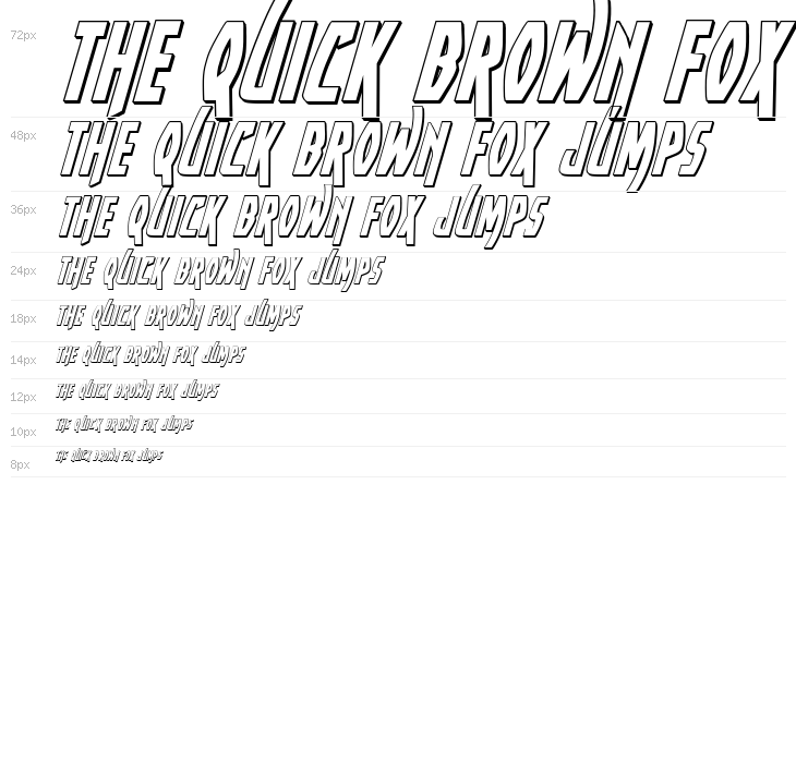 Yankee Clipper 3D Italic Waterfall