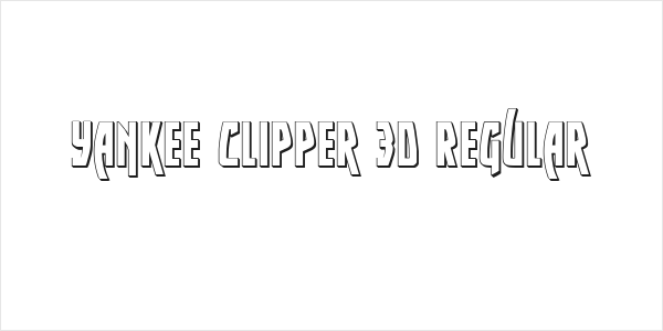 Yankee Clipper 3D Regular Logo