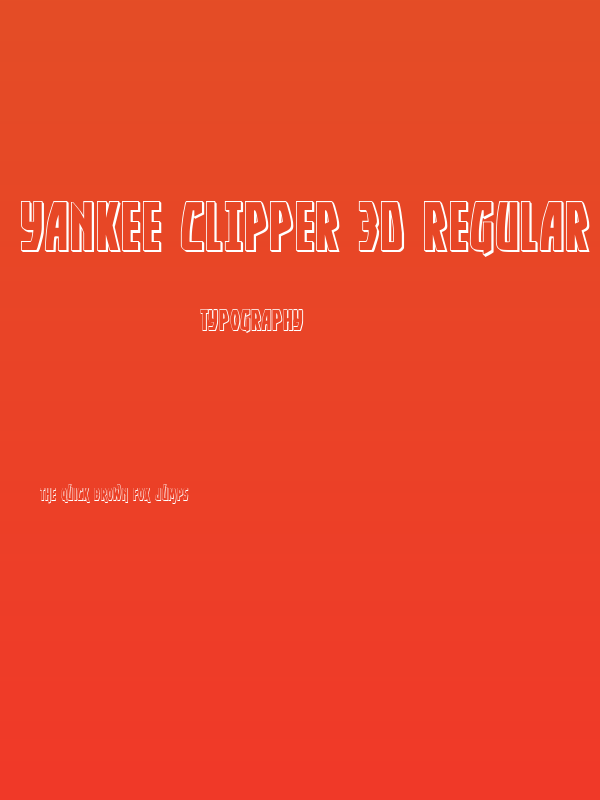 Yankee Clipper 3D Regular Poster
