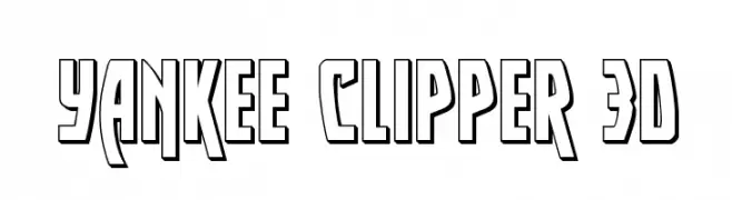 Yankee Clipper 3D  Frei Schriftart Herunterladen