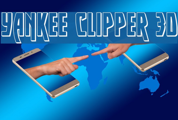 Yankee Clipper 3D Font examples