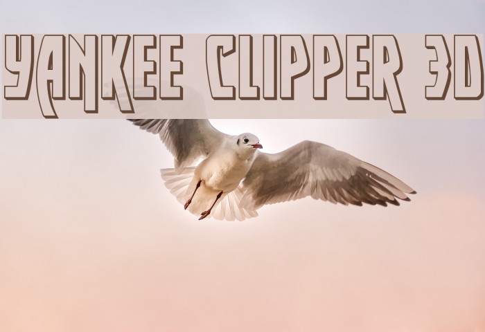 Yankee Clipper 3D Font examples