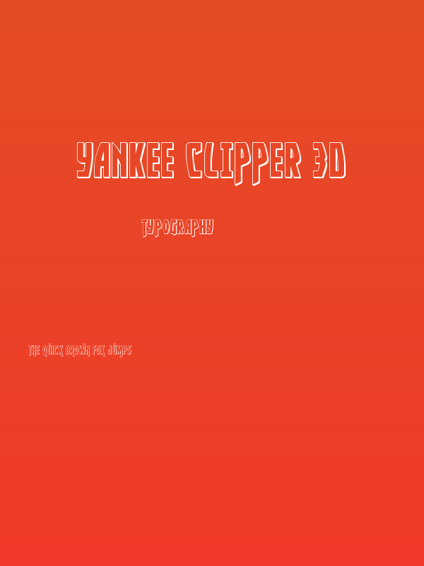 Yankee Clipper 3D Poster