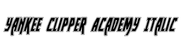 Yankee Clipper Academy Italic फ़ॉन्ट