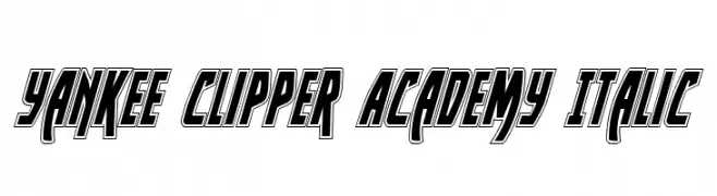 Yankee Clipper Academy Italic  Frei Schriftart Herunterladen