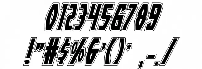 Yankee Clipper Academy Italic Font OTHER CHARS