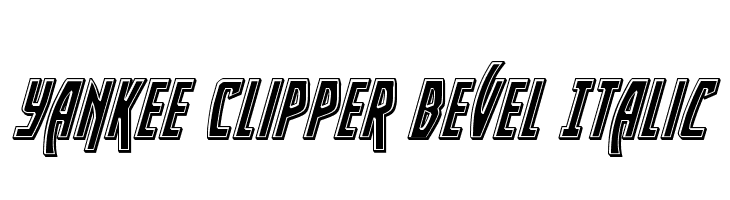 Yankee Clipper Bevel Italic  免费字体下载