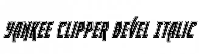 Yankee Clipper Bevel Italic  Fuentes Gratis Descargar