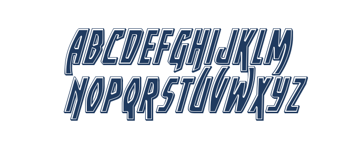 Yankee Clipper Bevel Italic Lowercase