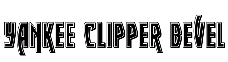 Yankee Clipper Bevel Schriftart