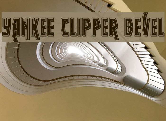 Yankee Clipper Bevel Font examples
