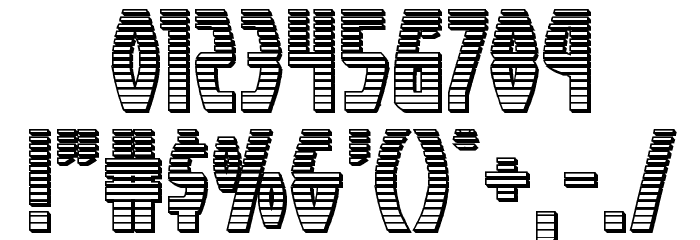 Yankee Clipper Chrome Font OTHER CHARS