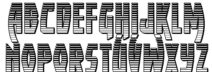 Yankee Clipper Chrome Font LOWERCASE