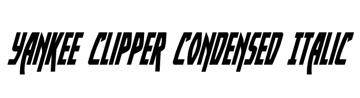 Yankee Clipper Condensed Italic  baixar fontes gratis