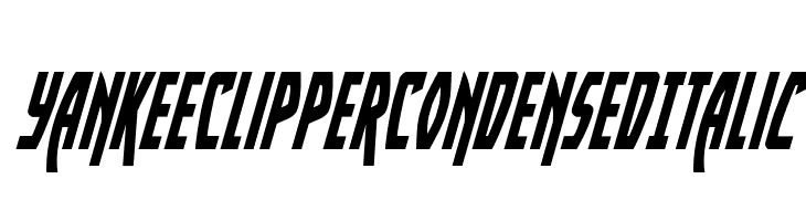 Yankee Clipper Condensed Italic  नि: शुल्क फ़ॉन्ट्स डाउनलोड