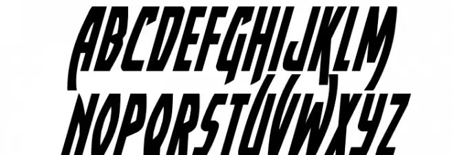 Yankee Clipper Condensed Italic फ़ॉन्ट लोअरकेस