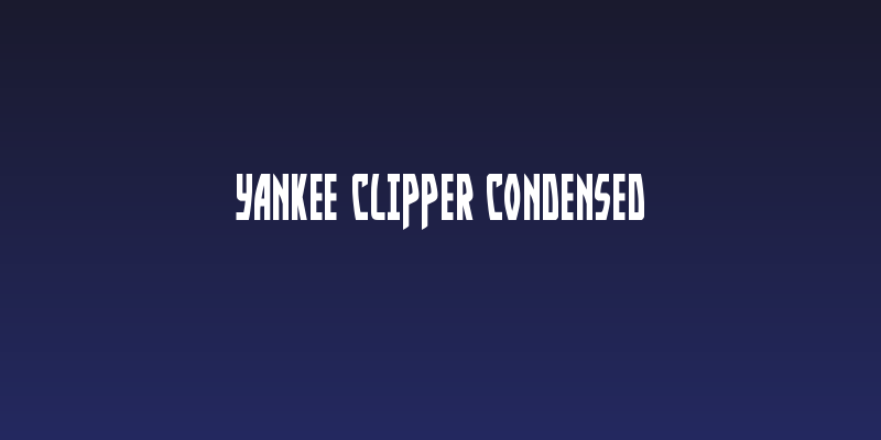 Yankee Clipper Condensed Social Header