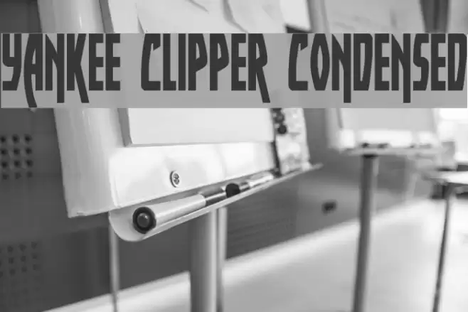 Yankee Clipper Condensed Font examples