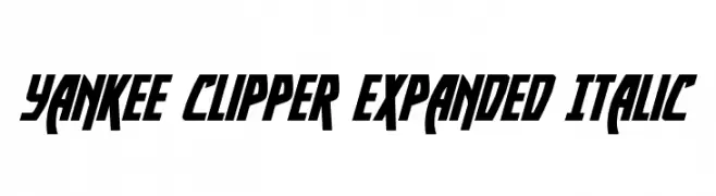 Yankee Clipper Expanded Italic  Frei Schriftart Herunterladen
