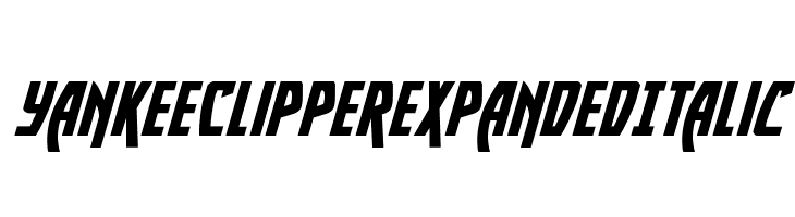 Yankee Clipper Expanded Italic  les polices de caractères gratuit tlcharger