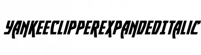 Yankee Clipper Expanded Italic  Frei Schriftart Herunterladen