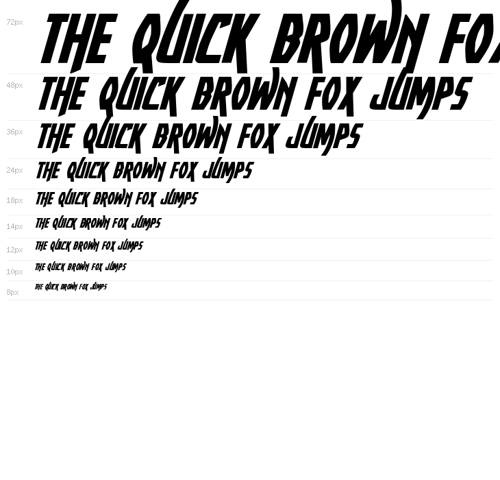 Yankee Clipper Expanded Italic Waterfall