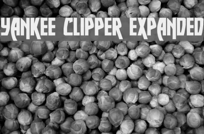 Yankee Clipper Expanded Font examples
