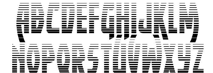 Yankee Clipper Gradient Font LOWERCASE
