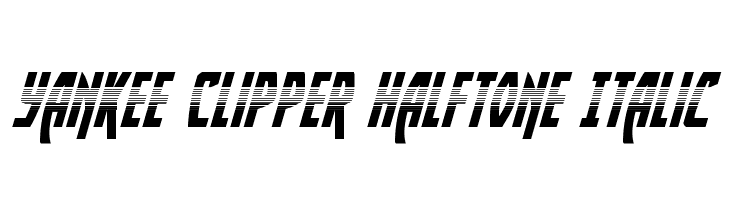Yankee Clipper Halftone Italic  नि: शुल्क फ़ॉन्ट्स डाउनलोड