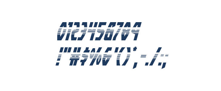 Yankee Clipper Halftone Italic Other Characters