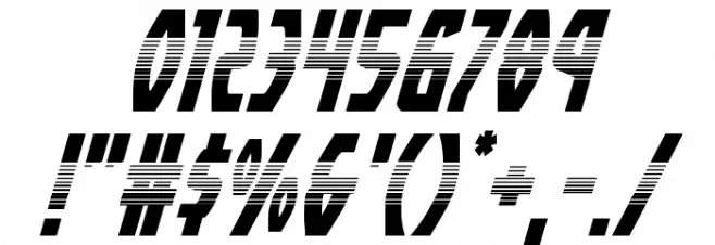 Yankee Clipper Halftone Italic Font OTHER CHARS