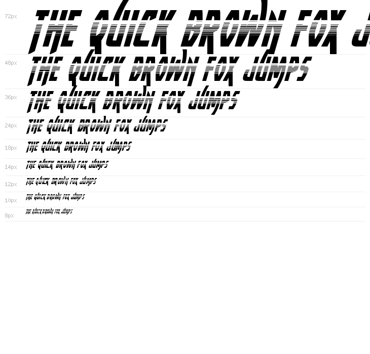 Yankee Clipper Halftone Italic Waterfall