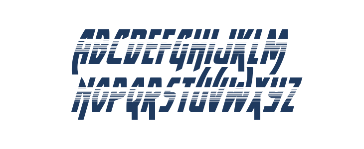 Yankee Clipper Halftone Italic Lowercase