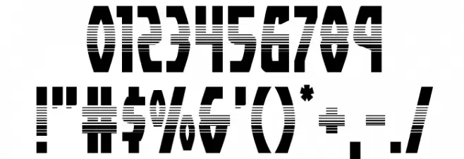 Yankee Clipper Halftone Font OTHER CHARS