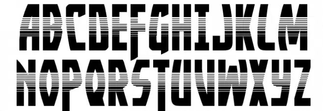 Yankee Clipper Halftone Schriftart Groß