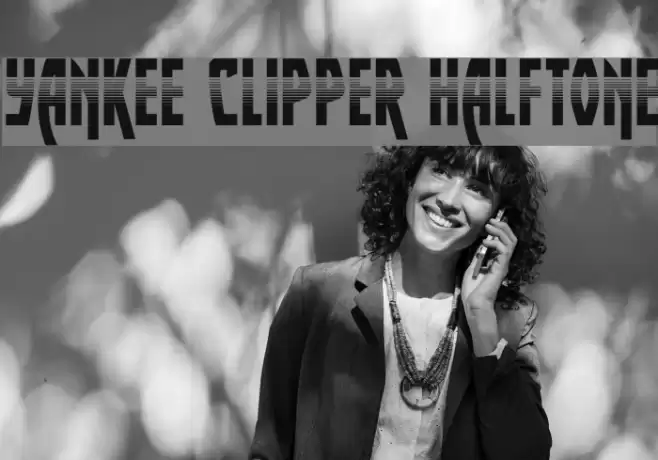 Yankee Clipper Halftone Font examples