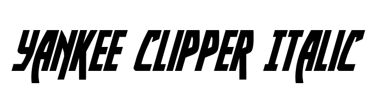 Yankee Clipper Italic Font