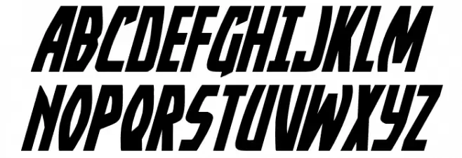 Yankee Clipper Italic Fonte MAIÚSCULAS