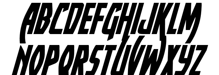 Yankee Clipper Italic Font LOWERCASE