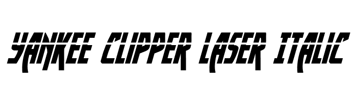 Yankee Clipper Laser Italic  baixar fontes gratis