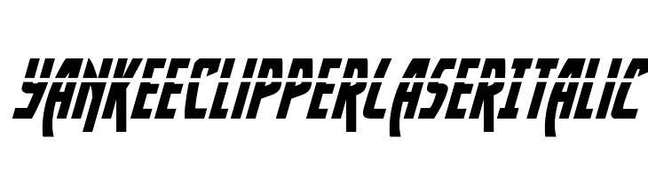 Yankee Clipper Laser Italic  नि: शुल्क फ़ॉन्ट्स डाउनलोड