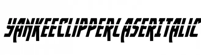 Yankee Clipper Laser Italic  Frei Schriftart Herunterladen